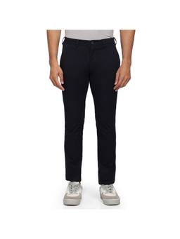 ColorPlus - Blue Mid Waist Cotton Blend Trouser