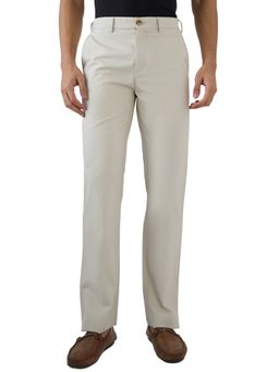 ColorPlus - Off White Mid Waist Pure Cotton Trouser