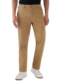 ColorPlus - Khaki Mid Waist Cotton Blend Trouser
