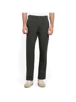 ColorPlus - Green Mid Waist Cotton Blend Trouser