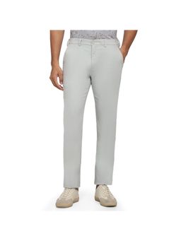 ColorPlus - Grey Mid Waist Cotton Blend Trouser