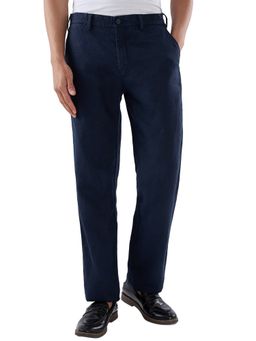 ColorPlus - Blue Mid Waist Linen Trouser