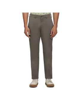 ColorPlus - Green Mid Waist Cotton Blend Trouser
