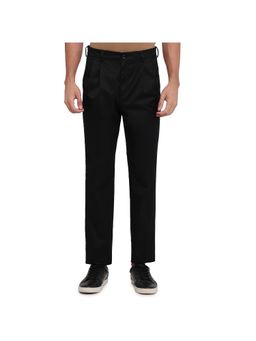 ColorPlus - Black Mid Waist Pure Cotton Trouser