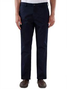 ColorPlus - Blue Mid Waist Pure Cotton Trouser