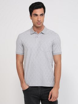Park Avenue - Slim Fit Grey Polo T-Shirt