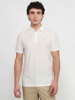 Park Avenue - White Slim Fit Polo T-Shirt