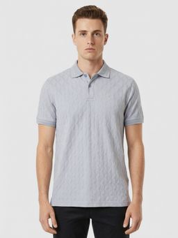 Park Avenue - Slim Fit Medium Grey Polo T-Shirt