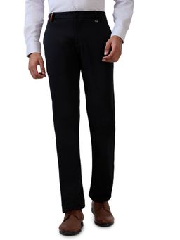 Park Avenue - Black Mid Waist Cotton Blend Trouser