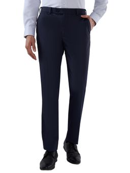 Park Avenue - Blue Mid Waist Polyester Trouser