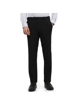 Park Avenue - Black Mid Waist Polyester Blend Trouser