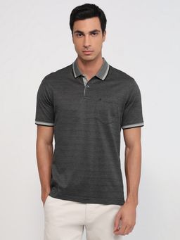 Raymond - Regular Fit Dark Grey T-Shirt
