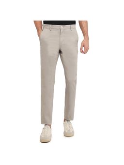 Raymond - Grey Mid Waist Cotton Blend Trouser