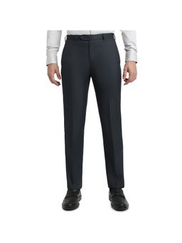 Raymond - Men's Contemporary Fit Solid/Plain Dark Grey Trouser