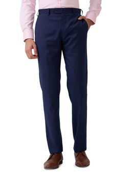 Raymond - Men's Regular Fit Dark Blue Trouser