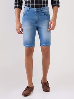Parx - Resort Fit Solid Medium Blue Shorts