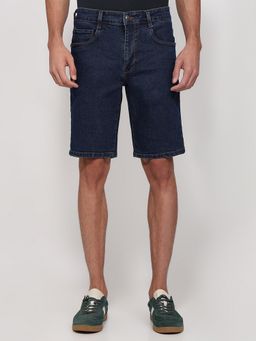 Parx - Resort Fit Self Design Fancy Blue Shorts