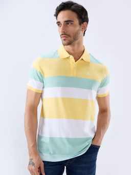 Parx - Regular Fit Light Yellow Polo T-Shirt