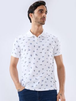 Parx - Regular Fit White Polo T-Shirt