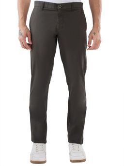 Parx - Men's Tapered Fit Dark Green Trouser