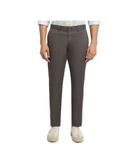 Parx - Men's Tapered Fit Dark Grey Trouser