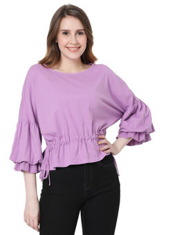 VERO MODA - Curve Women Purple T-Shirt