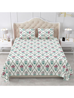 Bella Casa - Motifs Design Cotton Multicolor & Off White Heritage Collection (King)