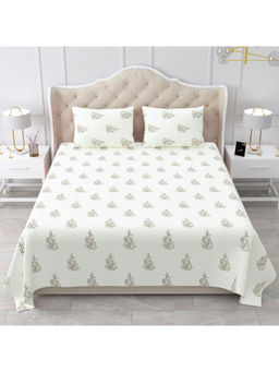 Bella Casa - Motifs Design Cotton Grey & Off White Heritage Collection (King)