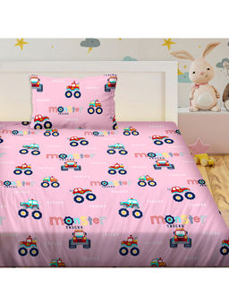 Bella Casa - Single Bedsheet with 1 Pillow Set 180 TC 100% Cotton - Kids Kingdom Collection