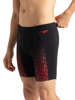 Speedo - Men's Endurance+ Eco End+ Mid Jammer - Black & Fed Red