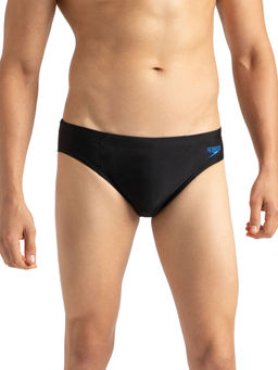 Speedo - Men's Endurance10 Lycra Brief - Black & Bondi Blue