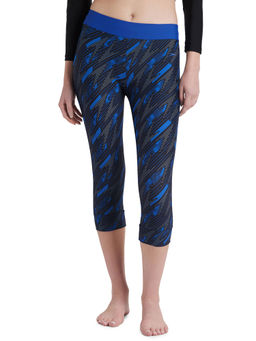 Speedo - Women's Endurance10 Hyperboom Contrast Swim Capri - True Navy & True Cobalt