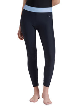 Speedo - Women's Endurance10 Solid Contrast Leggings - True Navy & Curious Blue