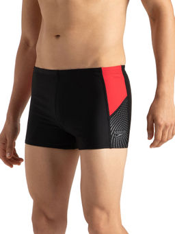 Speedo - Men's Endurance10 Dive Aquashort - Black & Fed Red