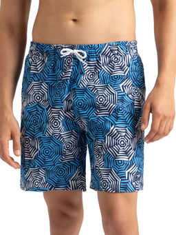 Speedo - Men's Recycled Polyster Essential Printed Leisure Watershorts - Pure Blue & Tranquil Blue