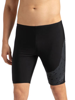 Speedo - Men's Endurance10 Medley Logo Jammer - Black & Usa Charcoal