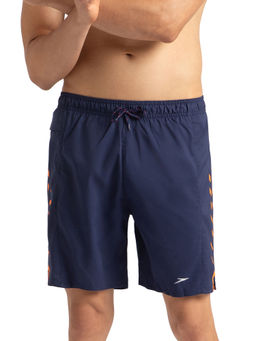 Speedo - Men's Xpress Lite Sports Printed' Watershorts - Navy & Pure Orange