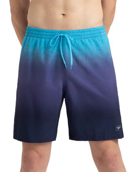 Speedo - Men's 4 Way Flex Essential Printed Watershorts With Side Pockets - Peacoat & Picton Blue