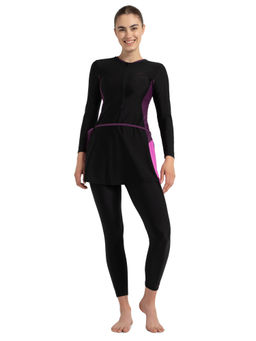 Speedo - Womens Endurance10 Two Piece Closedback Full Body Suit - Black
