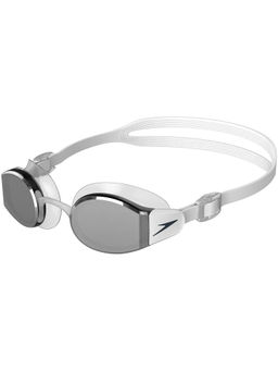 Speedo - Unisex Adult Mariner Pro Mirror Lens Swim Goggles - White & Grey (One Size)