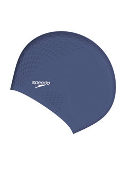 Speedo - Unisex Adult Adult Bubble Active+ Chlorine Resistant Swim Cap - Blue (One Size)