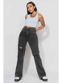 FREAKINS - 90S Charcoal Bootcut Jeans