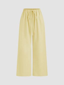 Cider - Drawstring Pull-On Linen Pant