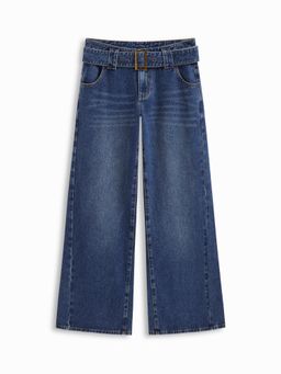 Cider - Denim Low Rise Baggy Jeans With Belt