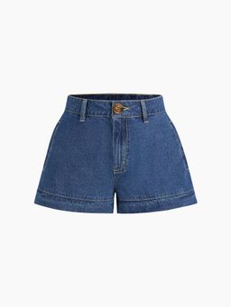 Cider - Denim Mid Rise Micro Shorts