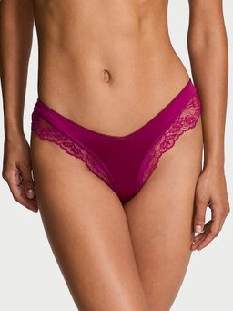 Victoria's Secret - Very Sexy Rose Lace-Trim High-Leg Cheeky Panty Pink