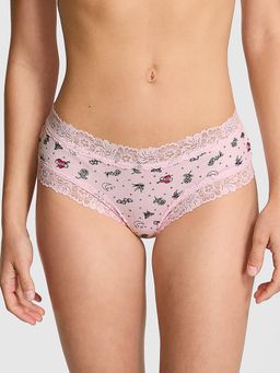 Victoria's Secret - PINK Wink Lace-Trim Cheeky Panty Pink