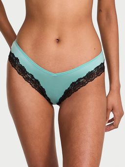 Victoria's Secret - Very Sexy Lace-Trim High-Leg Cheeky Panty Blue