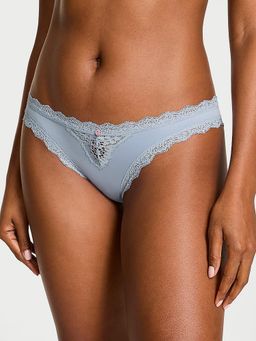 Victoria's Secret - Dream Angels Lace-Trim Bikini Panty Blue