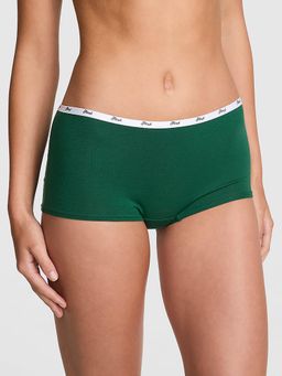 Victoria's Secret - PINK Logo Cotton Boyshort Panty Green